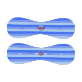 名ストライプ前パーソナライズされたこうもり 野球ボール (パネル)