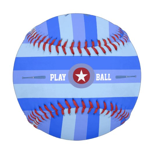名ストライプ前パーソナライズされたこうもり 野球ボール (裏面)