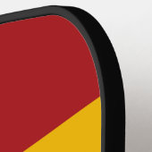 名スペインの前のフラグ ピックルボールラケット (左詳細)