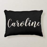 名パーソナライズされたエレガント黒のミニマリスト