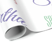 名パーソナライズされたカスタムカラフル紙 ラッピングペーパー (ロールコーナー)