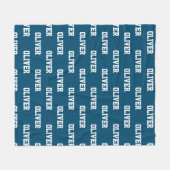 名パーソナライズされたカスタム付け子供へ毛布/若者 フリースブランケット (正面(横))