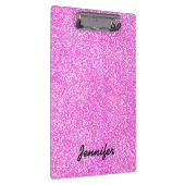 名パーソナライズされたガーリー付きグリッター クリップボード (右)