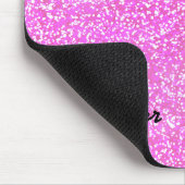 名パーソナライズされたガーリー付きグリッター マウスパッド (コーナー)