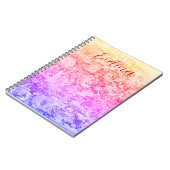 名パーソナライズされたガーリー帳 ノートブック (左側)