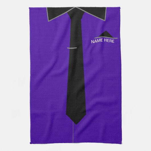 名パーソナライズされた前おもしろいキッチンタオル キッチンタオル (縦)