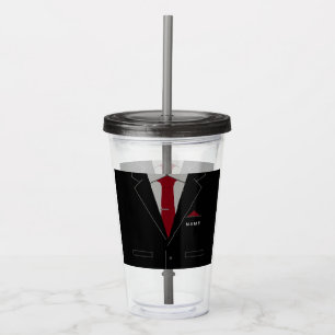 名パーソナライズされた前おもしろい業アクリル製タンブラー アクリルタンブラー