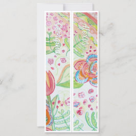 名パーソナライズされた前お洒落花ブックマーク