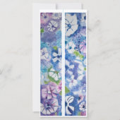 名パーソナライズされた前お洒落花ブックマーク (裏面)