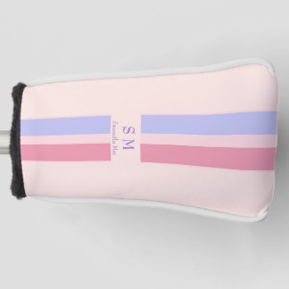 名パーソナライズされた前とイニシャル ゴルフヘッドカバー