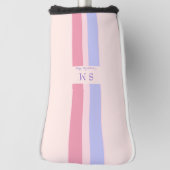 名パーソナライズされた前とイニシャル ゴルフヘッドカバー (回転90)