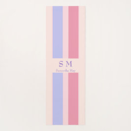 名パーソナライズされた前とイニシャル ヨガマット