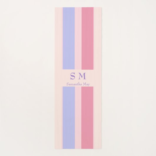 名パーソナライズされた前とイニシャル ヨガマット (裏面)