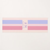 名パーソナライズされた前とイニシャル ヨガマット (正面(横))