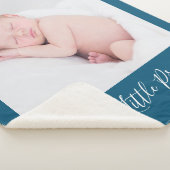 名パーソナライズされた前とカスタム シェルパブランケット (3/4)