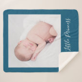 名パーソナライズされた前とカスタム シェルパブランケット (正面(横))