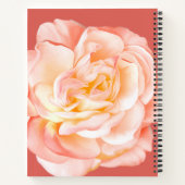 名パーソナライズされた前とバラ ノートブック (裏面)