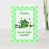 名パーソナライズされた前とメッセージ シーズンカード (正面)