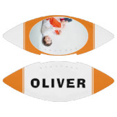 名パーソナライズされた前と写真のサッカー アメリカンフットボール