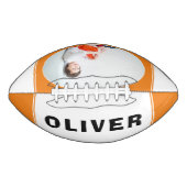 名パーソナライズされた前と写真のサッカー アメリカンフットボール