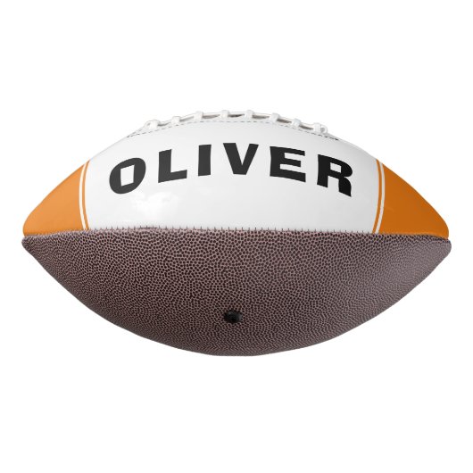 名パーソナライズされた前と写真のサッカー アメリカンフットボール (回転270)