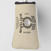 名パーソナライズされた前と年の最高のパパ ゴルフヘッドカバー (回転90)