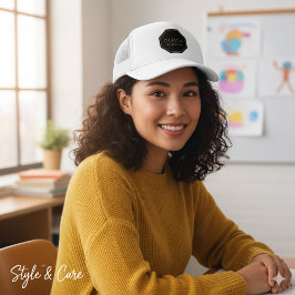 名パーソナライズされた前と役職のトラック帽 キャップ