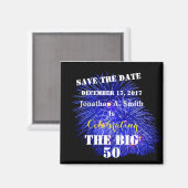 名パーソナライズされた前と日付 –  マグネット (正面/裏面)