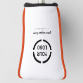 名パーソナライズされた前のカスタムロゴ  ゴルフヘッドカバー (回転90)