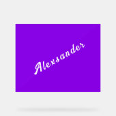 名パーソナライズされた前のカスタム色とフォント アクリルサイン (正面)