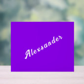 名パーソナライズされた前のカスタム色とフォント アクリルサイン (ニュートラル)