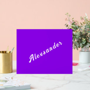 名パーソナライズされた前のカスタム色とフォント アクリルサイン