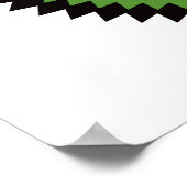 名パーソナライズされた前のゴルフロ遊ゴを追加 ポスター (角)