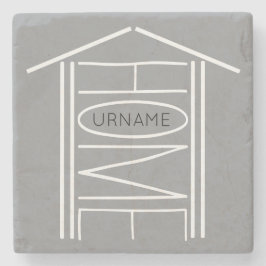 名パーソナライズされた前のホーム ストーンコースター