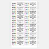 名パーソナライズされた前の住所とロゴのラベル ラベル (シート)