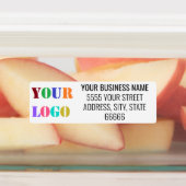 名パーソナライズされた前の住所とロゴのラベル ラベル (貼付)