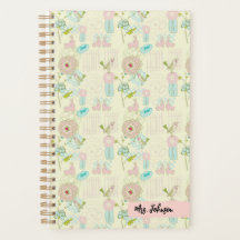 名パーソナライズされた前の先生プランナー