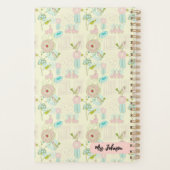 名パーソナライズされた前の先生プランナー プランナー手帳 (裏面)