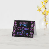 名パーソナライズされた前はいかなる記念日でも カード (黄色い花)