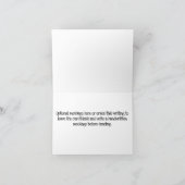 名パーソナライズされた前はいかなる記念日でも カード (内部)