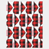 名パーソナライズされた前は子供へ成人 フリースブランケット (正面)