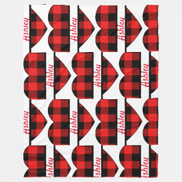 名パーソナライズされた前は子供へ成人 フリースブランケット