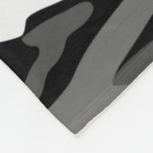 名パーソナライズされた前は緑のヘビ黒カモフラージュ フリースブランケット (角)