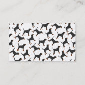 名パーソナライズされた前を白黒にする 名刺 (裏面)