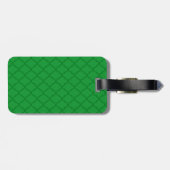 名パーソナライズされた前をGreen moroccanにする ラゲッジタグ (裏面横)