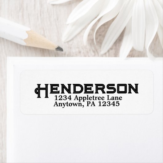 名パーソナライズされた前アドレス市州カスタム ラベル (インサイチュ)