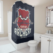 名パーソナライズされた前アーチェリースポーツ反曲弓矢 シャワーカーテン (インサイチュ)