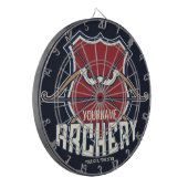 名パーソナライズされた前アーチェリースポーツ反曲弓矢 ダーツボード (正面左)