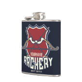 名パーソナライズされた前アーチェリースポーツ反曲弓矢 フラスク (左)