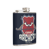 名パーソナライズされた前アーチェリースポーツ反曲弓矢 フラスク (右)